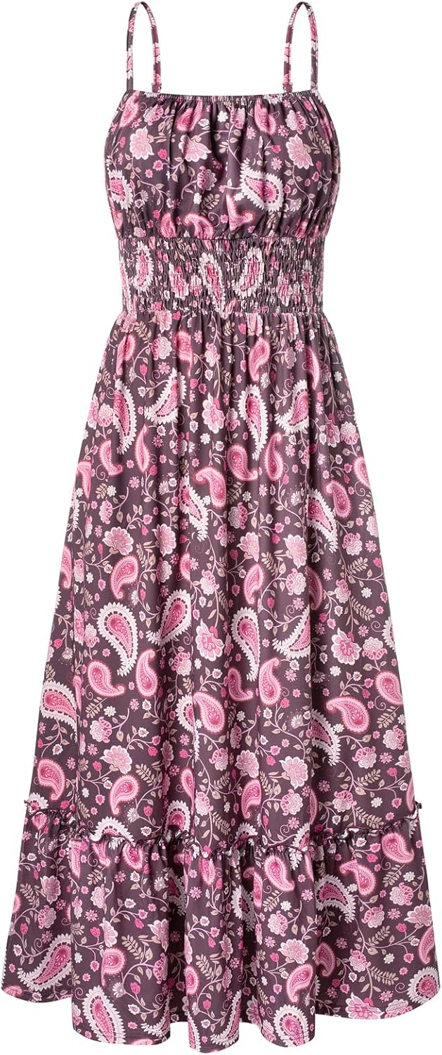 GRACE KARIN Womens Summer Maxi Dress with Pockets for Beach