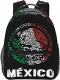 Mexican Flag Eagle Laptop Backpack - Spacious, Durable Daypack
