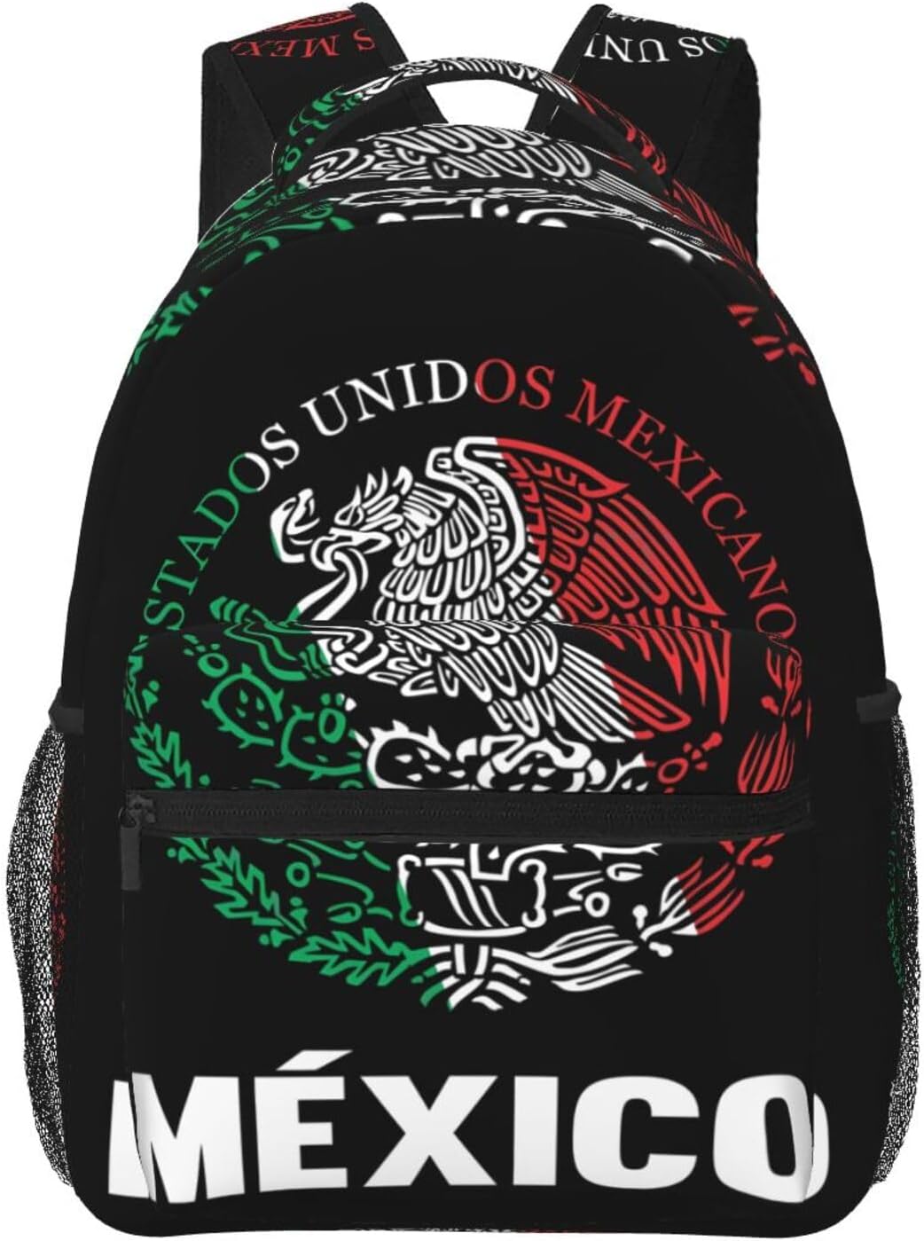 Mexican Flag Eagle Laptop Backpack for Travel and Commutes