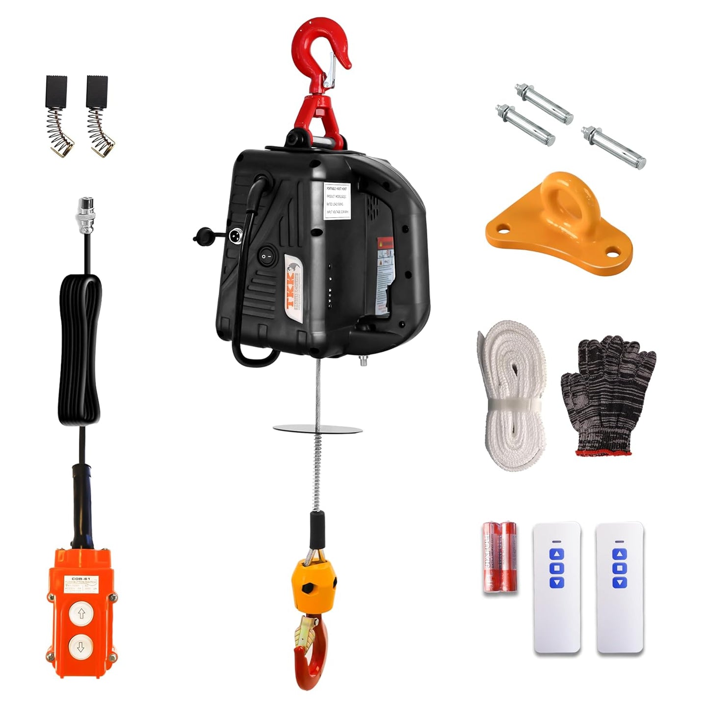 3-in-1 Electric Hoist Winch for Efficient Lifting & Pulling