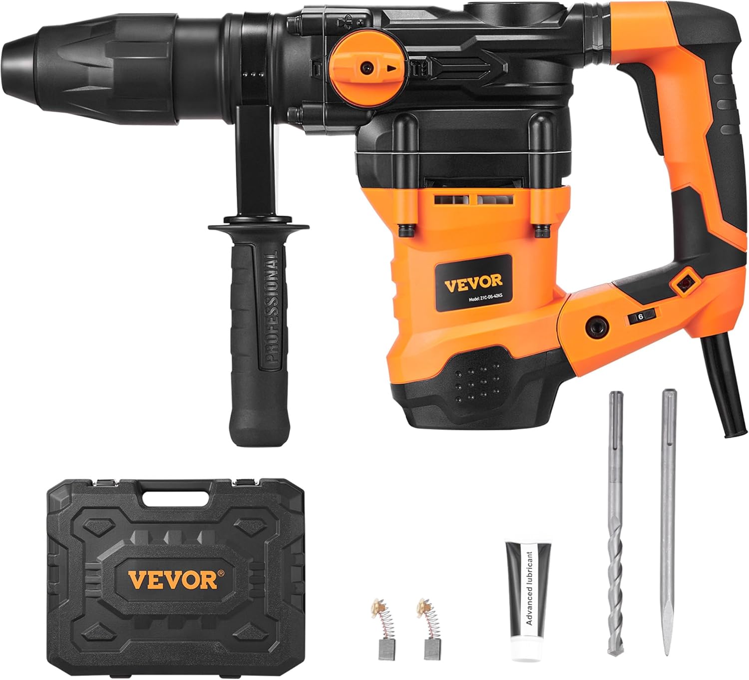 VEVOR 1-9/16 Inch SDS-Max Rotary Hammer Drill for Heavy Duty