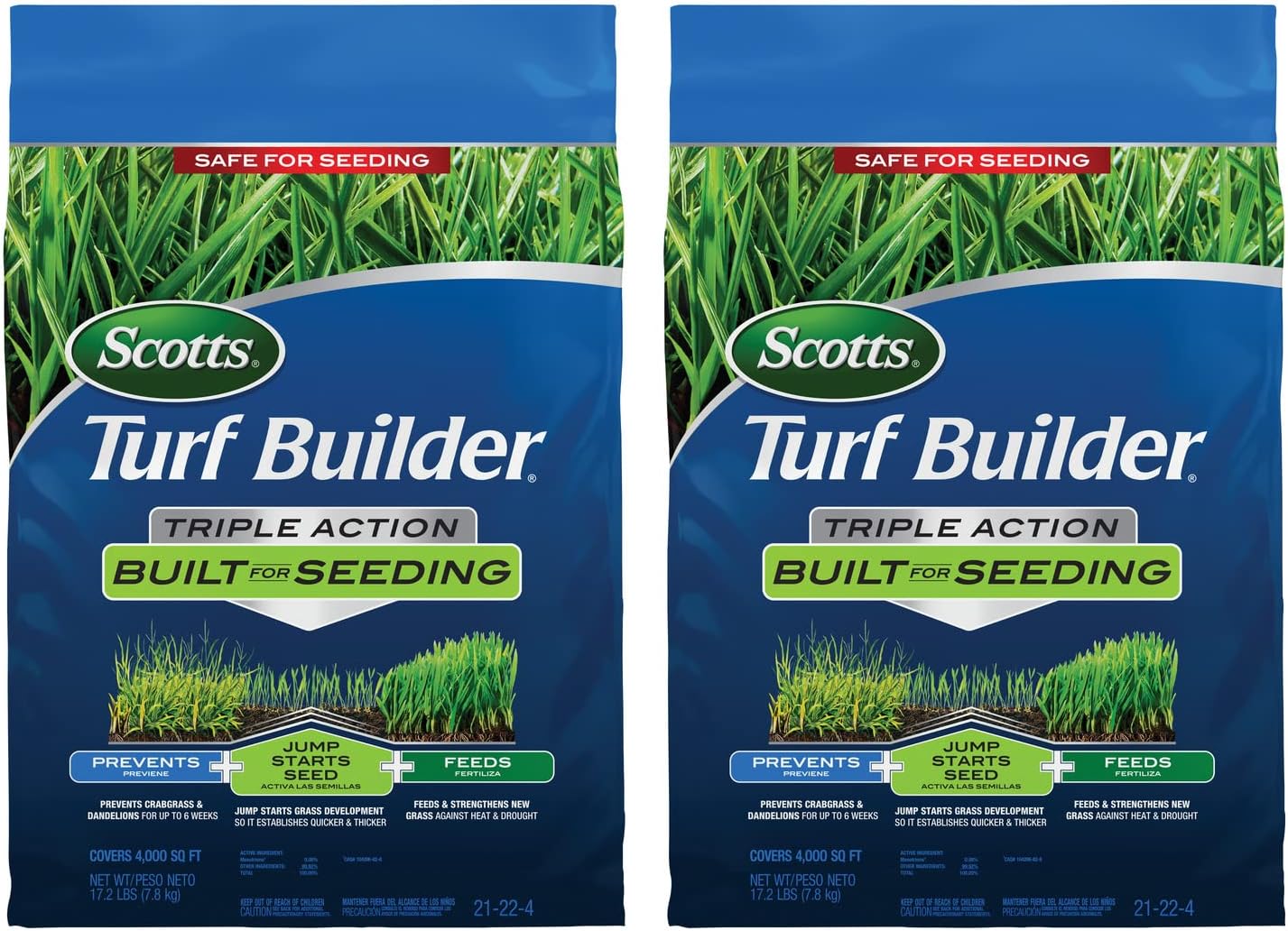 Turf Builder Triple Action for New Grass - Fertilizer & Weed Preventer