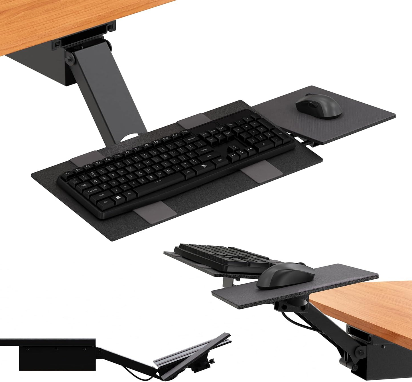 Adjustable Sit Stand Keyboard Tray by Uncaged Ergonomics