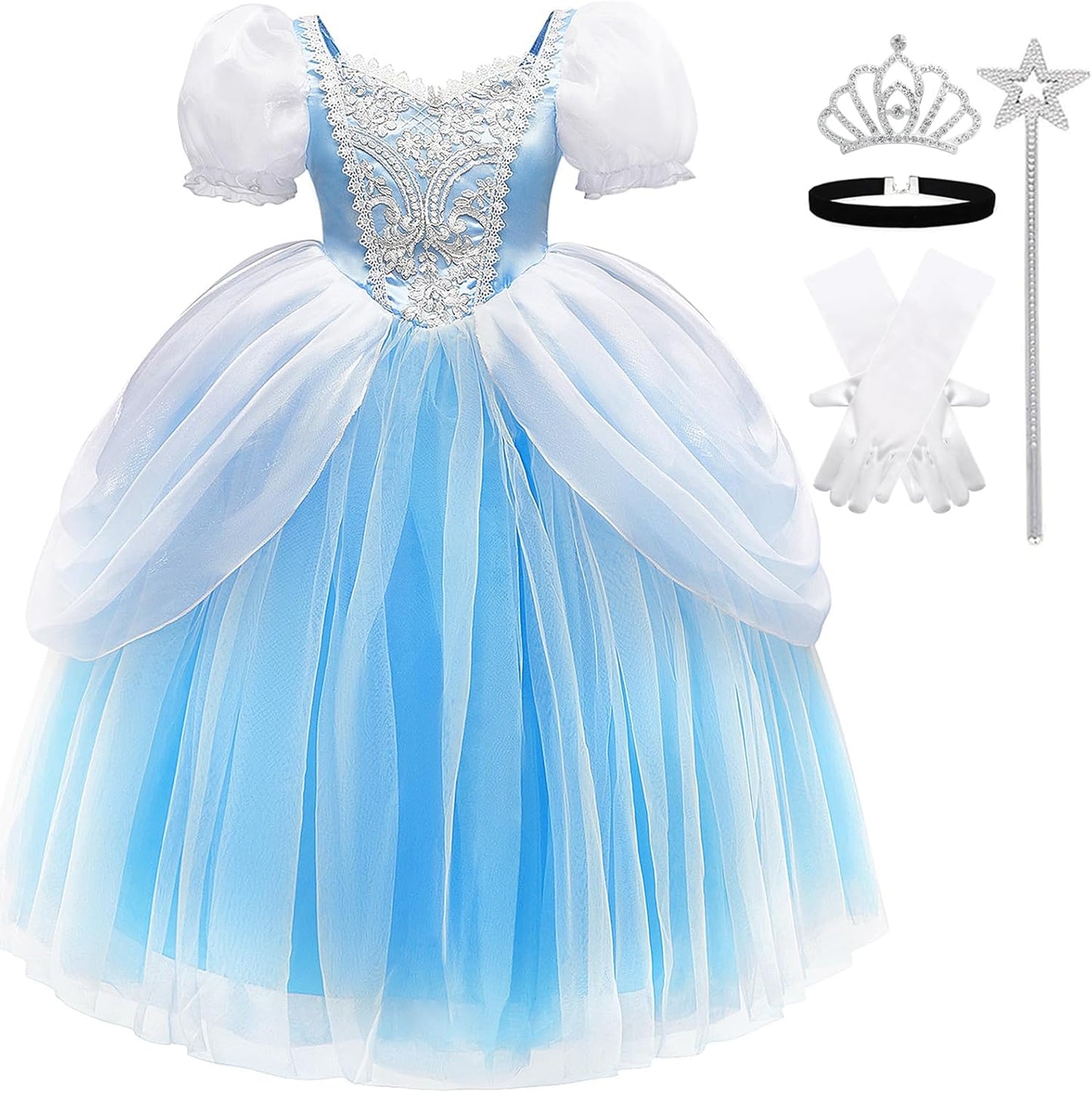 TYHTYM Princess Cosplay Costume for Girls - Fancy Dress Gown