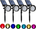 Solar Spot Lights Outdoor Color Changing 4 Pack - Multicolor Landscape