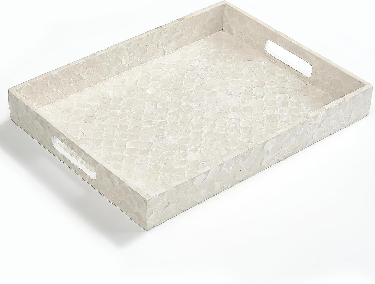 Handmade Capiz Mother of Pearl Decorative Tray for Home Decor