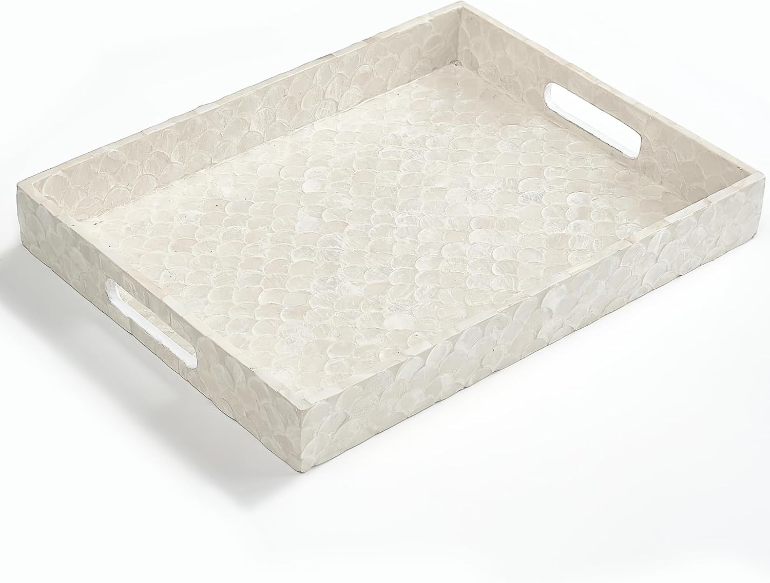 Handmade Capiz Mother of Pearl Decorative Tray for Home Decor