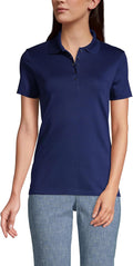 Lands' End Women's American-Grown Supima Cotton Polo Shirt - Soft