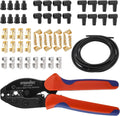 Ratchet Spark Plug Wire Crimping Tool Kit - Crimp, Strip & Seal
