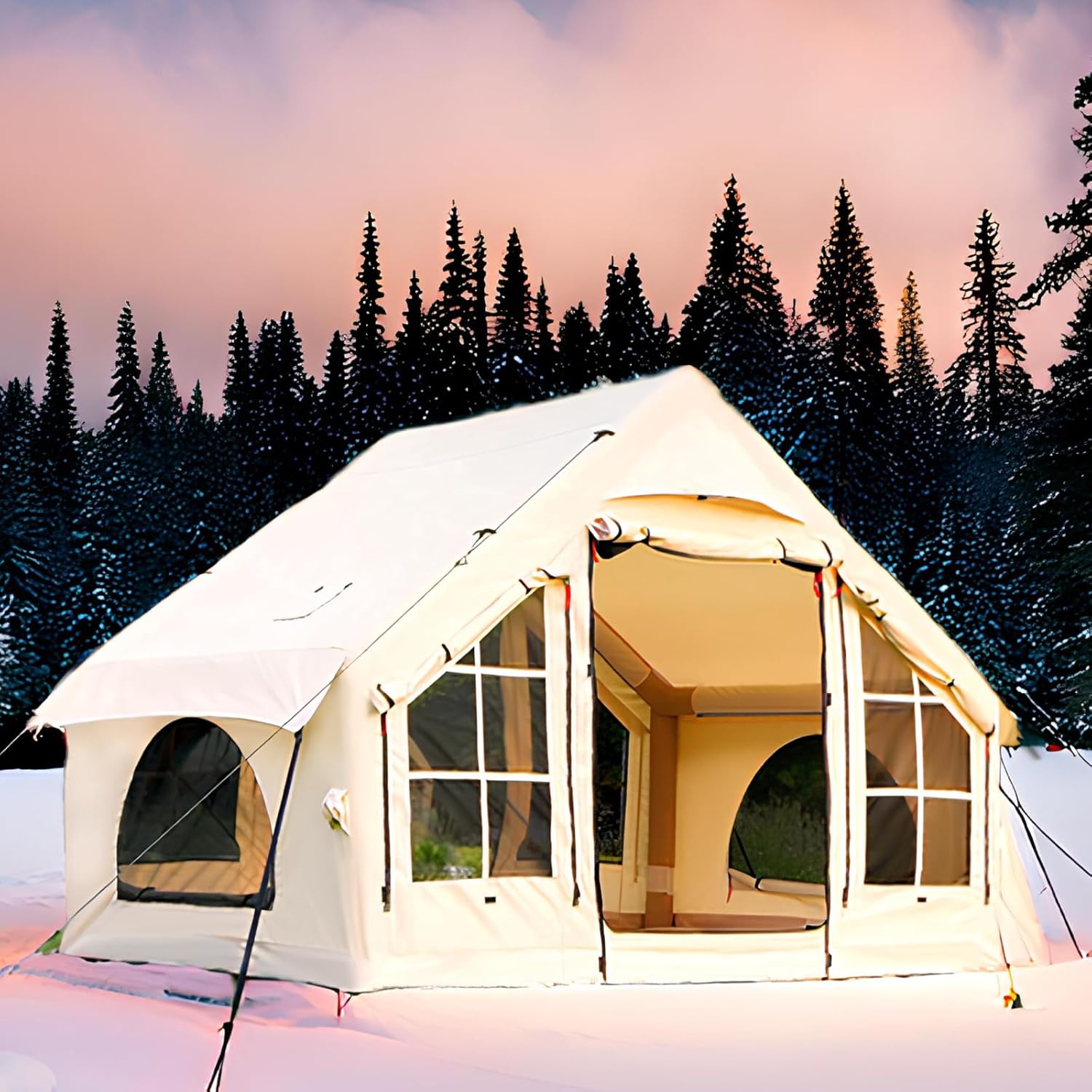 Instant Setup Inflatable Camping Tent by KNUO