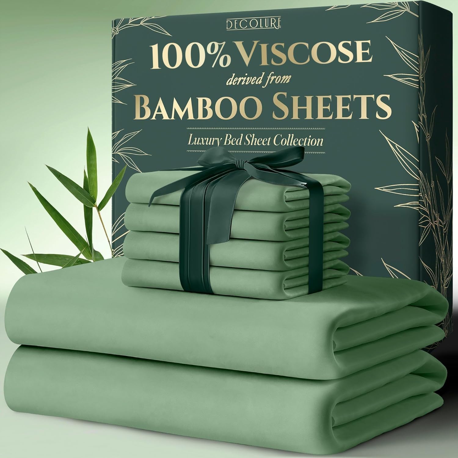Viscose Derived from Bamboo Sheets California King Size Set