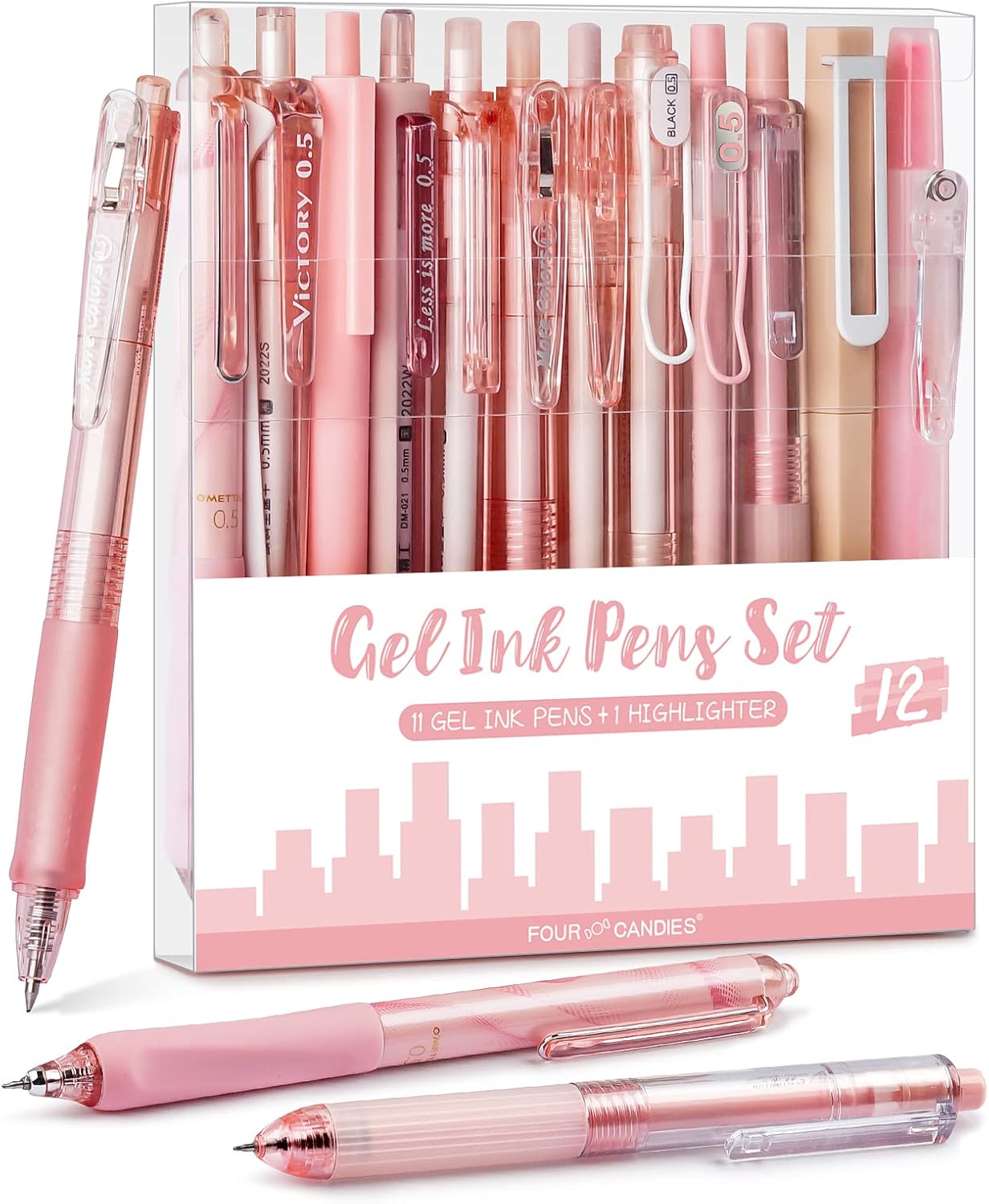 Pastel Gel Ink Pen Set - Cute & Retractable!