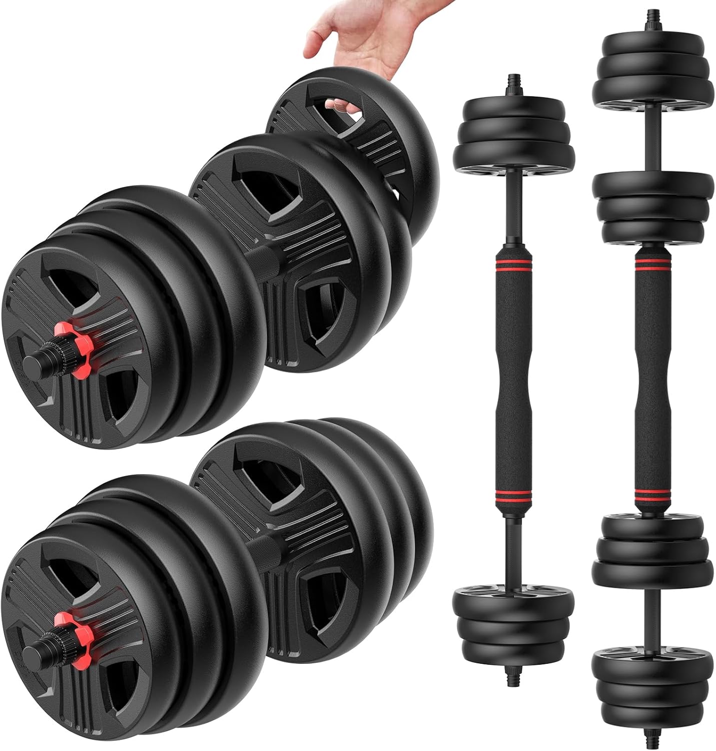 Adjustable Dumbbells Set for Versatile Home Gym Workouts