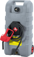 15 Gal Gas Can with 10 ft Hose and Manual Siphon Pump - Portable Fuel