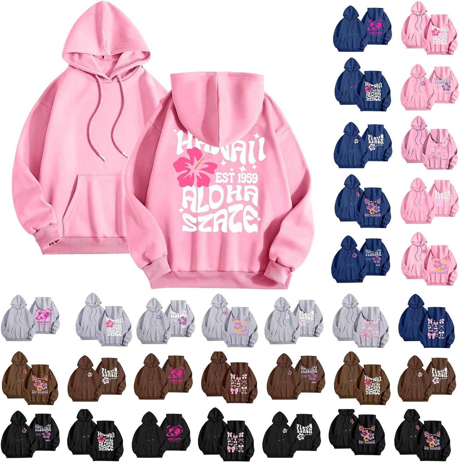 Cute Pink Graphic Hoodie for Stylish Teens