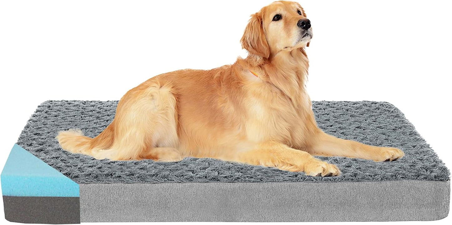 Orthopedic Memory Foam Dog Bed for Extra Large Dogs - Waterproof