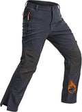 Men's Softshell Waterproof Ski Pants - Fleece Lined Comfort