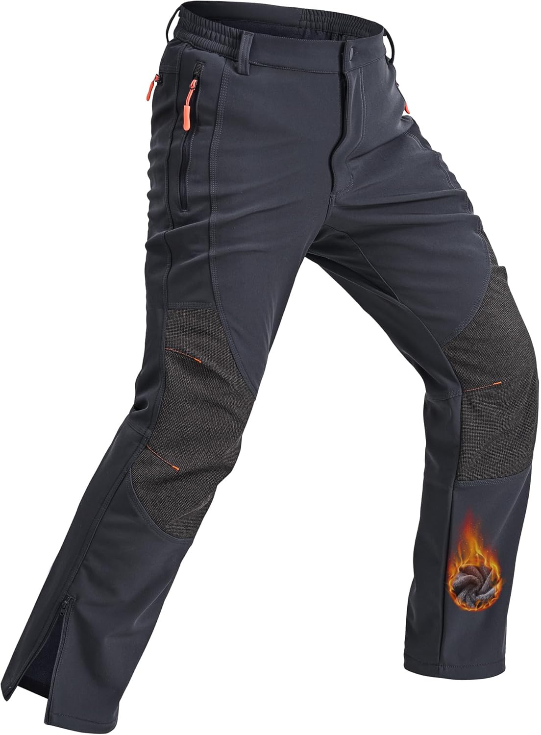 Rapoo Snow Ski Softshell Waterproof Cargo Pants for Winter Sports
