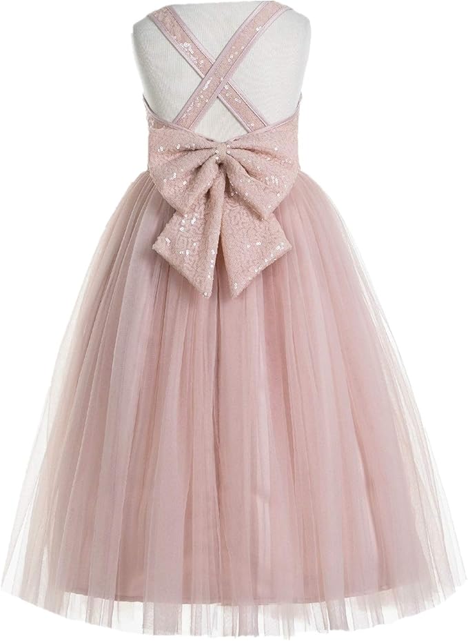 ekidsbridal Crossed Straps A-Line Flower Girl Dresses Review