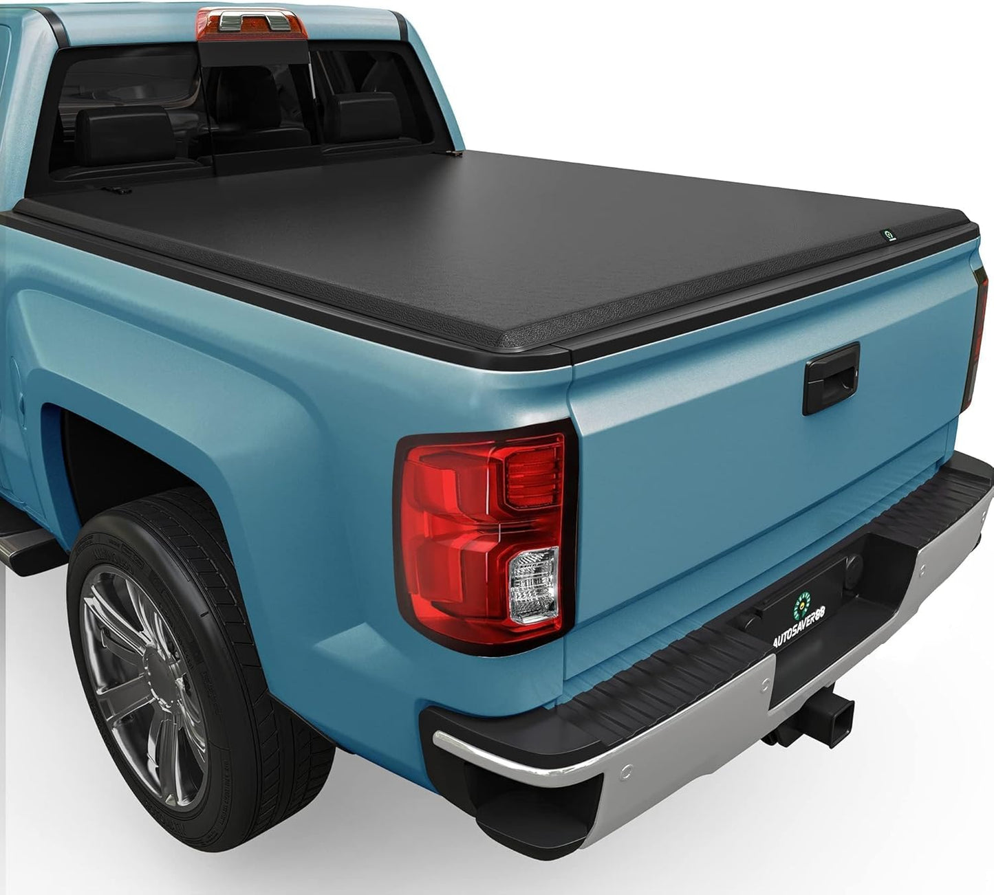 AUTOSAVER88 Tri-Fold Soft Truck Bed Tonneau Cover for 5.8 ft