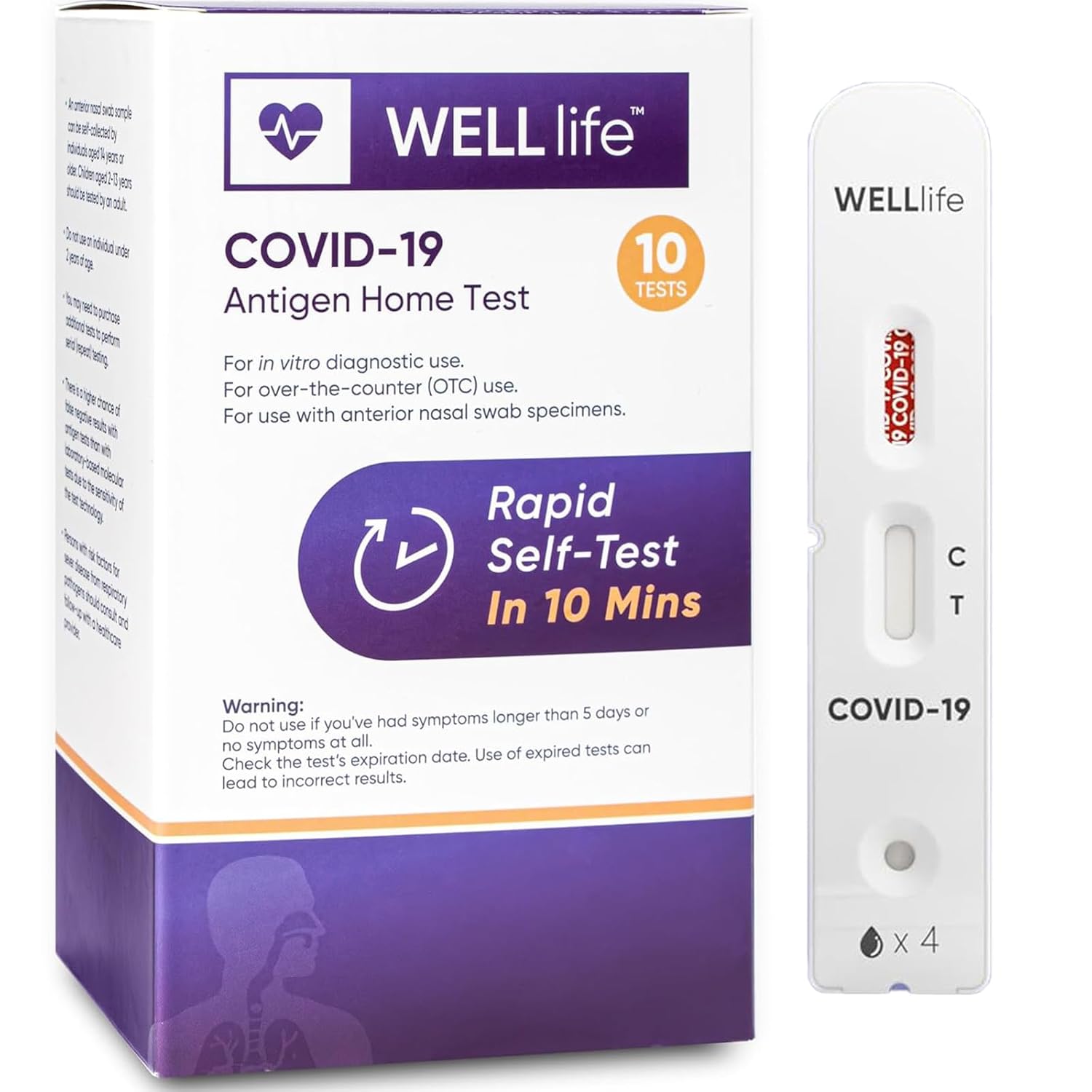 WELLlife Covid-19 Antigen Home Test Kit for Quick Results