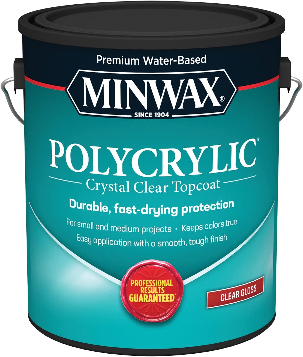 Minwax Clear Polycrylic Finish for Wood Projects - 1 gal