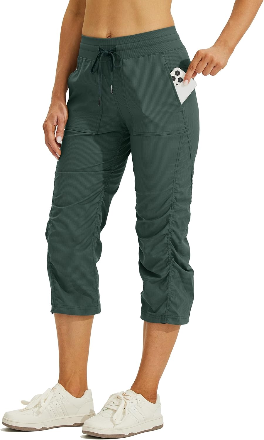 Willit Women's Quick-Dry Capris Travel Pants for Active Lifestyle