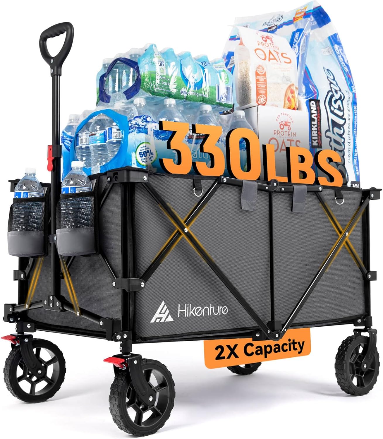 Hikenture Collapsible Wagon - Extra Large Utility Cart for Outdoors