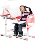 Rengue Kids Desk and Chair Set - Adjustable Study Desk with Tilting