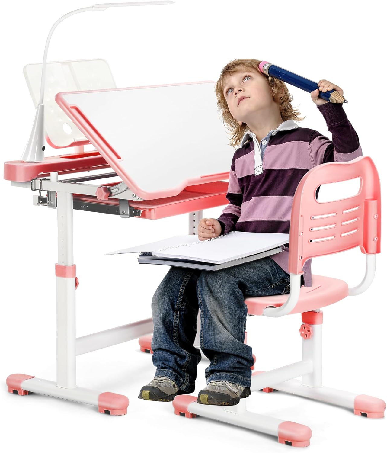 Rengue Kids Desk and Chair Set for Functional Study Needs