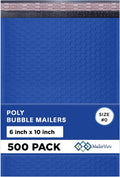 Royal Blue Small Poly Bubble Mailers 6x10 in - Bulk 500 Pack