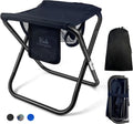 Portable Folding Camping Stool 13 in with Side Pocket & Molle