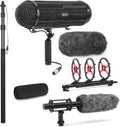Movo Location Sound Recording Kit with Blimp Microphone - Boom Mic