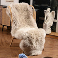 Sheepskin Area Rug 2 x 6 ft Cream Brown - Soft Wool Runner