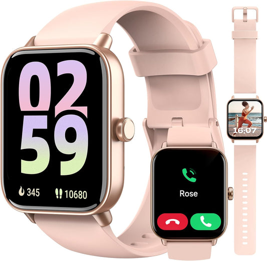 WMK Women's Smartwatch - Alexa, Fitness & Health Tracker, 7-Day Battery