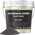 #80 Grit Aluminum Oxide Blast Media (19 LBS) - Durable Sand Blaster