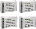 Kastar Fully Decoded LP-E17HF 4-Pack Battery Replacement - Long Run