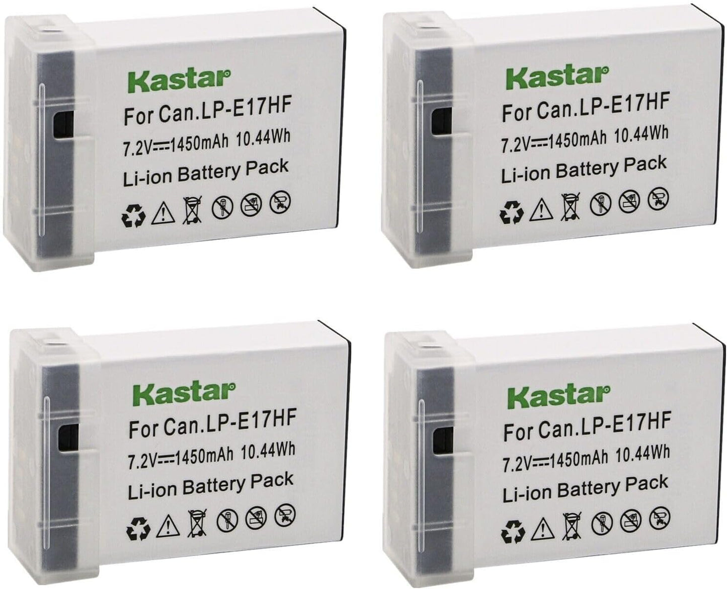 Kastar 4-Pack LP-E17HF Battery Replacement for Canon Cameras