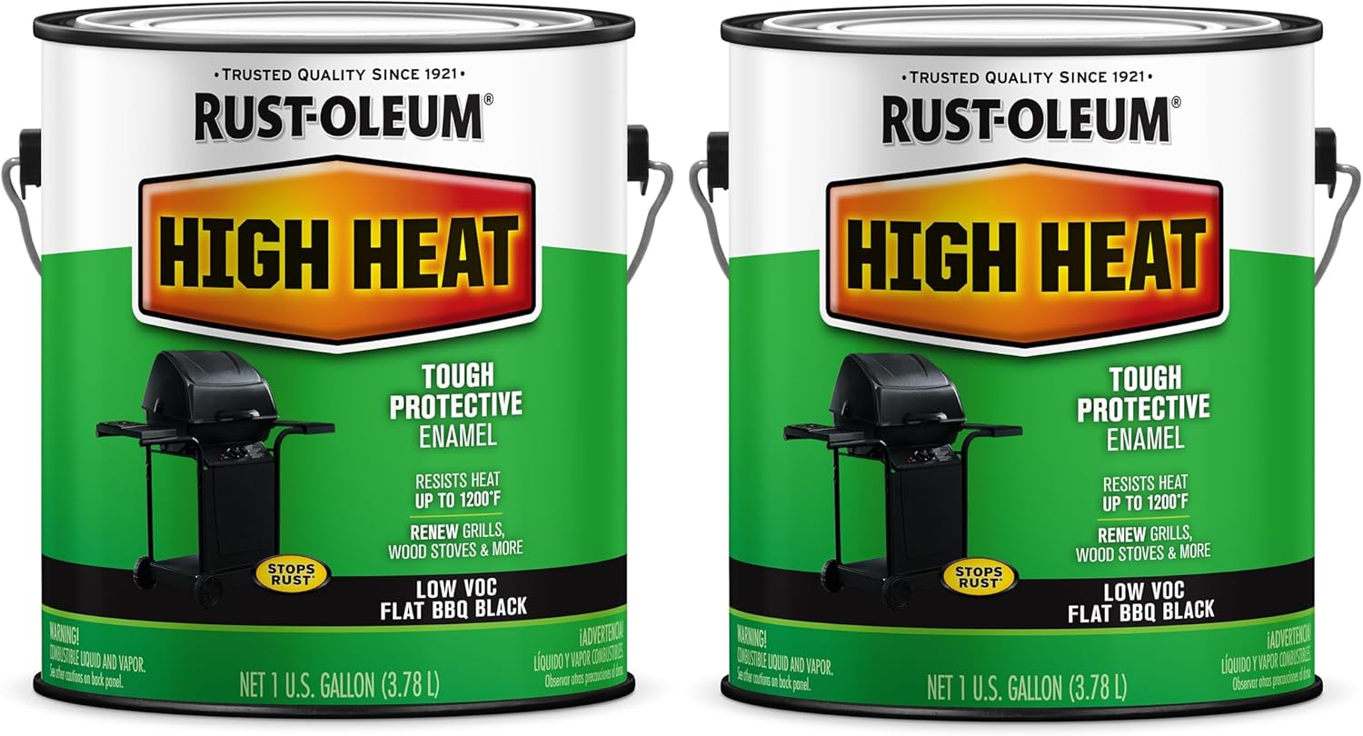 High Heat Brush Protective Enamel Paint for BBQ Grills and More