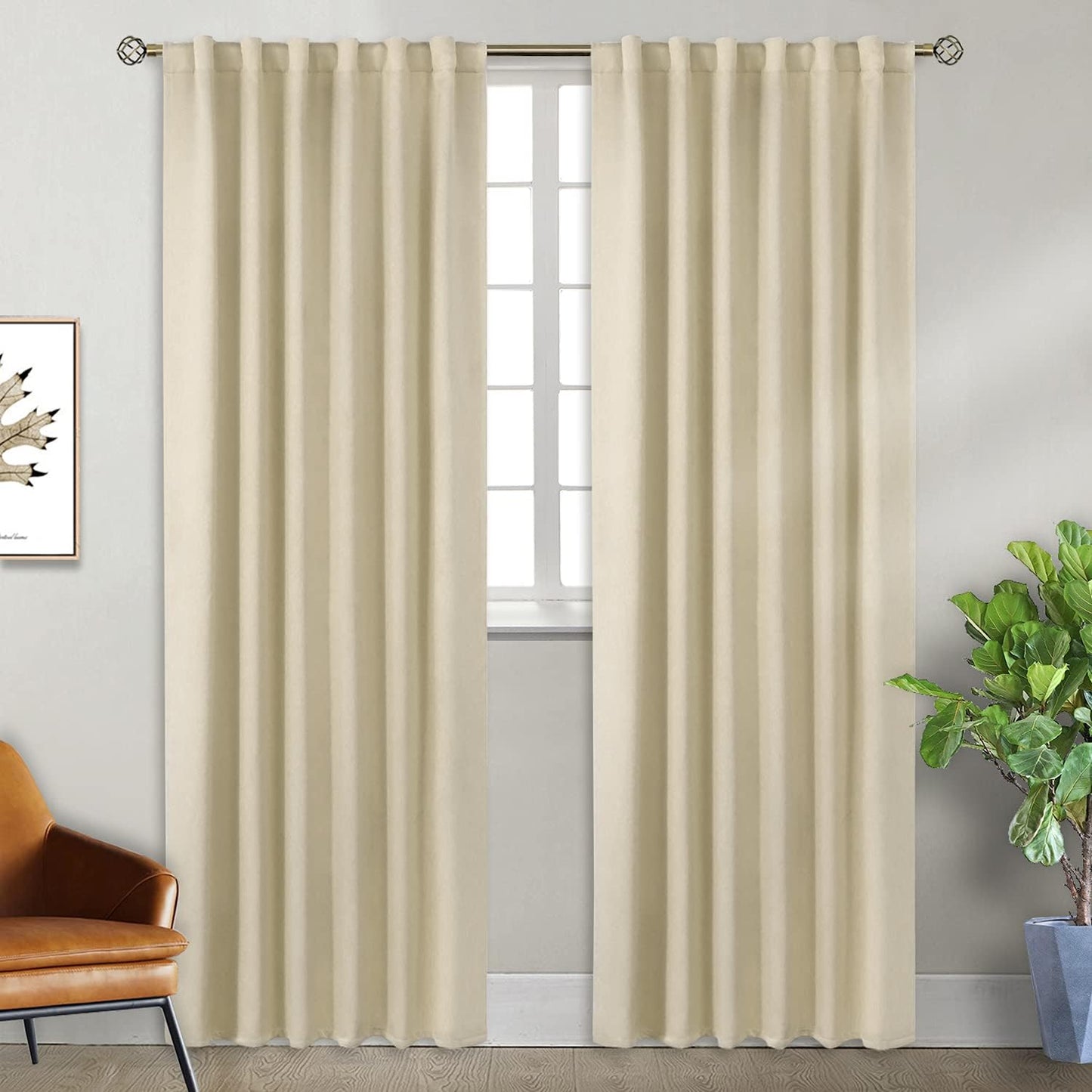 BGment Blackout Curtains for Bedroom - Thermal Insulated Panels