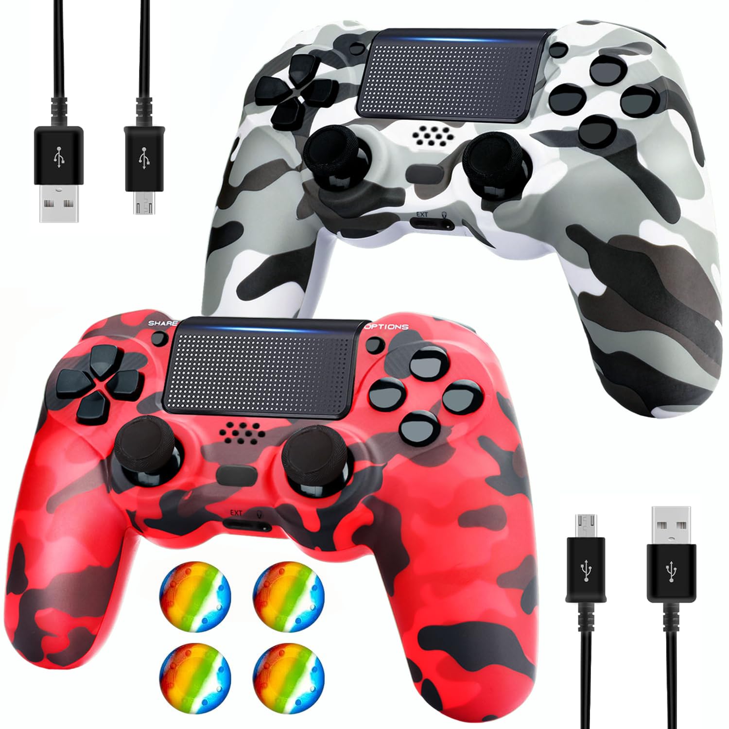 Dliaonew Wireless Controller for PS4 - Dual Vibration Gamepad