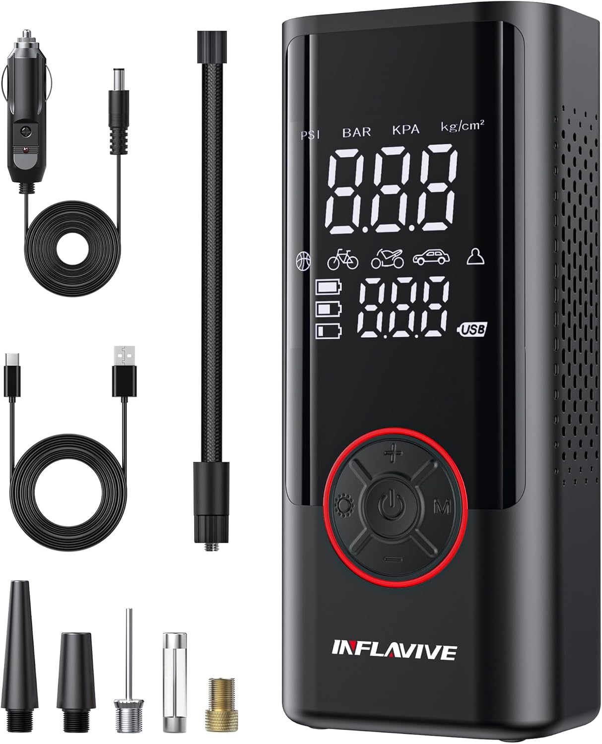 InflaVive Portable Air Compressor: Inflate Any Tire Anywhere!