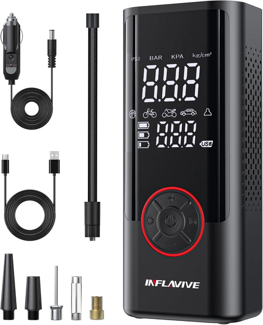 InflaVive Portable Air Compressor: Inflate Any Tire Anywhere!