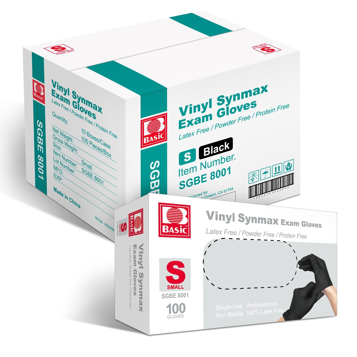 Jointown Basic Disposable Medical Vinyl Exam Gloves - 1000pcs