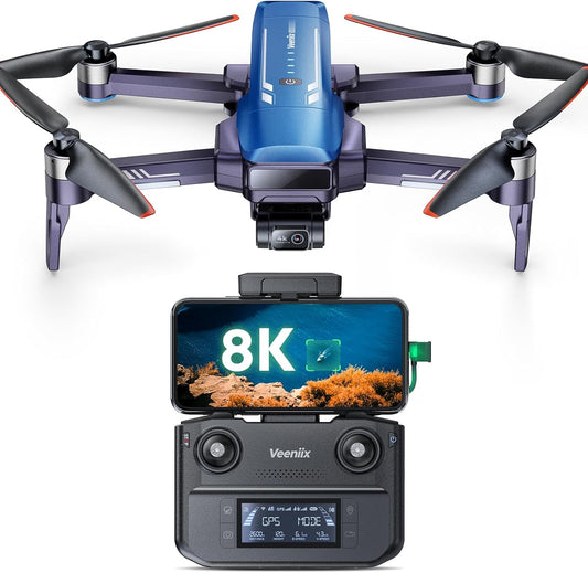 V11PRO Drone with 8K Camera and 80min Flight Time for Adults