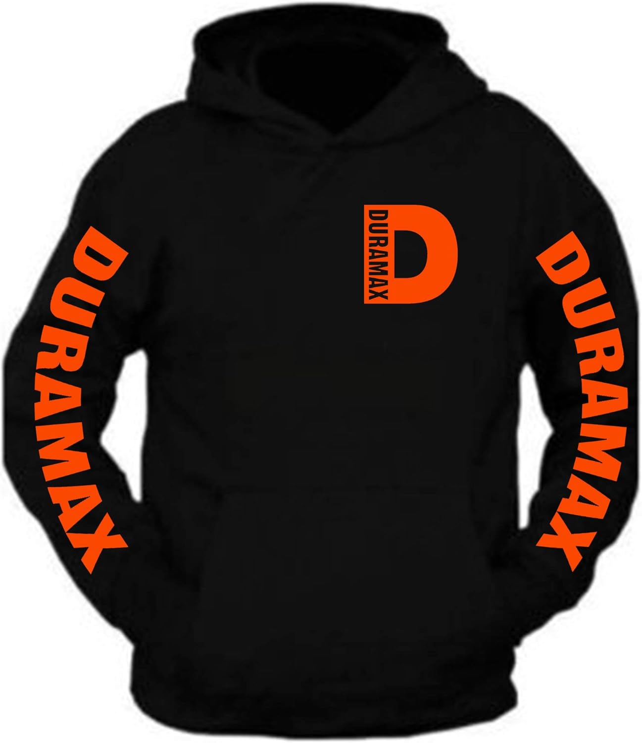Duramax Black Hoodie S-5XL: Pocket Design for Style!