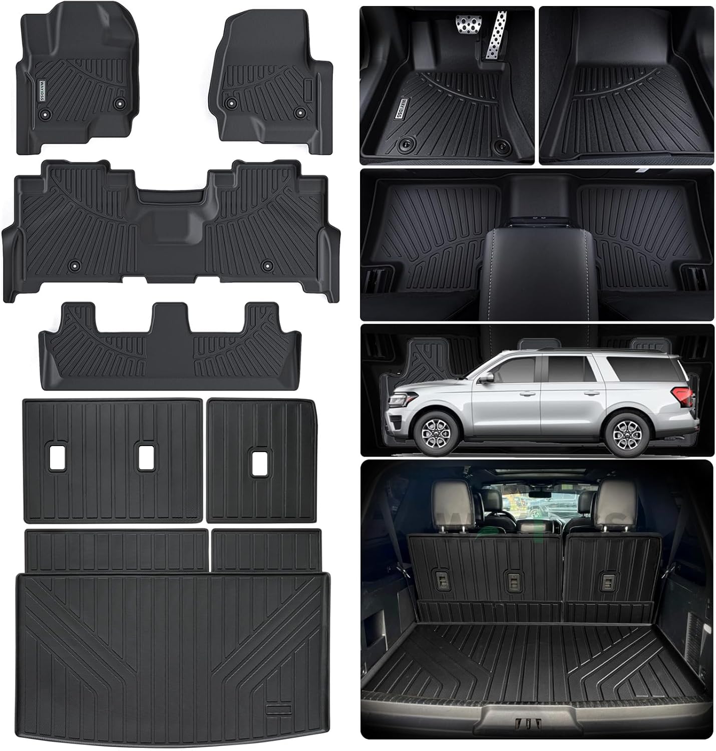 Custom Fit Floor Mats for Ford Expedition MAX 2018-2024