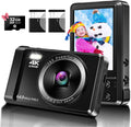 Digital Camera 4K 64MP Point and Shoot - Compact Vlogging Camera