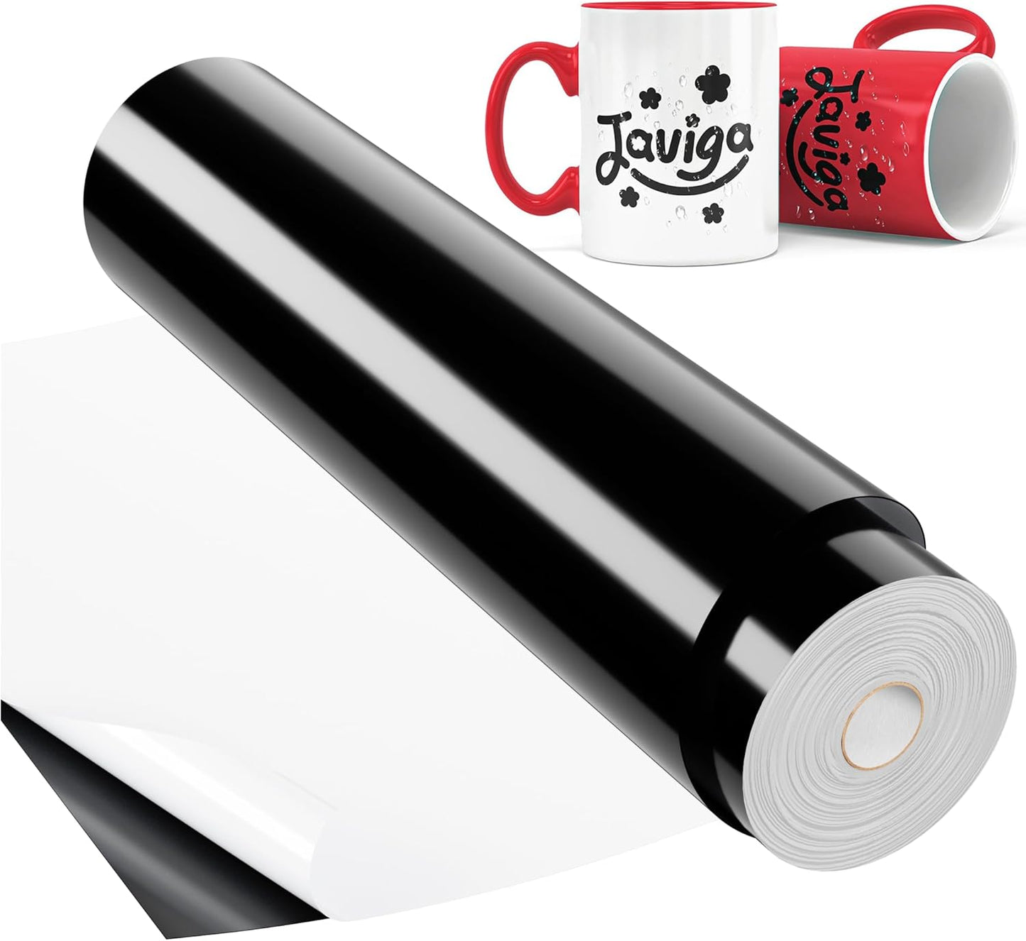 Black Permanent Vinyl Roll for Cricut and Silhouette Crafting