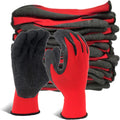 Evridwear Crinkle Latex Rubber Coated Safety Work Gloves - Durable